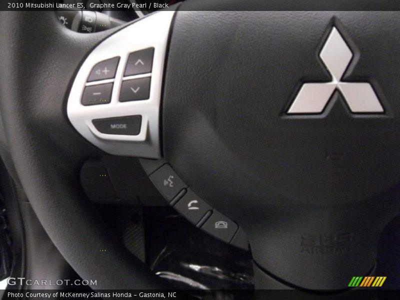 Graphite Gray Pearl / Black 2010 Mitsubishi Lancer ES