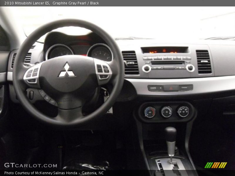 Graphite Gray Pearl / Black 2010 Mitsubishi Lancer ES
