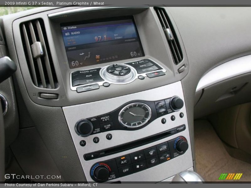 Platinum Graphite / Wheat 2009 Infiniti G 37 x Sedan