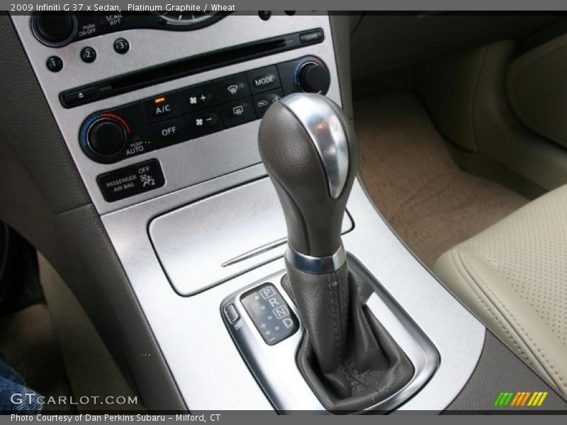 Platinum Graphite / Wheat 2009 Infiniti G 37 x Sedan