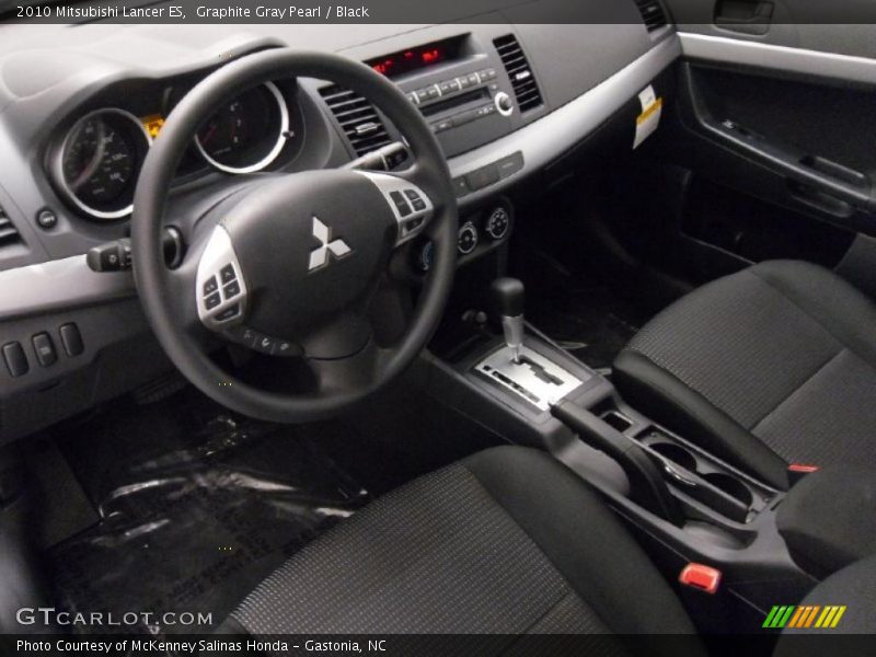 Graphite Gray Pearl / Black 2010 Mitsubishi Lancer ES
