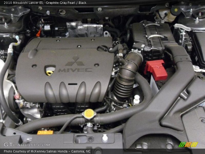 Graphite Gray Pearl / Black 2010 Mitsubishi Lancer ES
