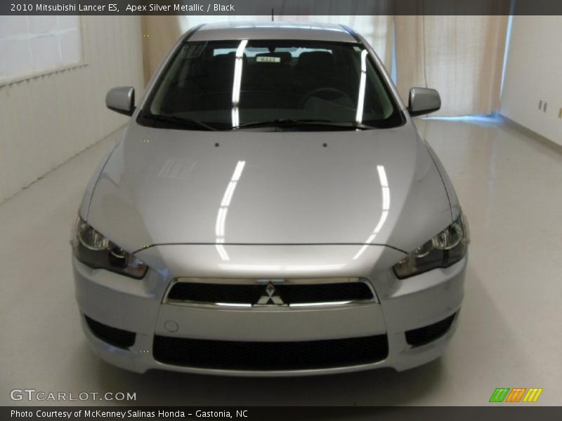 Apex Silver Metallic / Black 2010 Mitsubishi Lancer ES