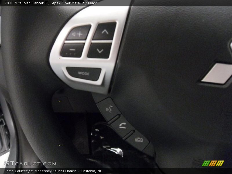 Apex Silver Metallic / Black 2010 Mitsubishi Lancer ES