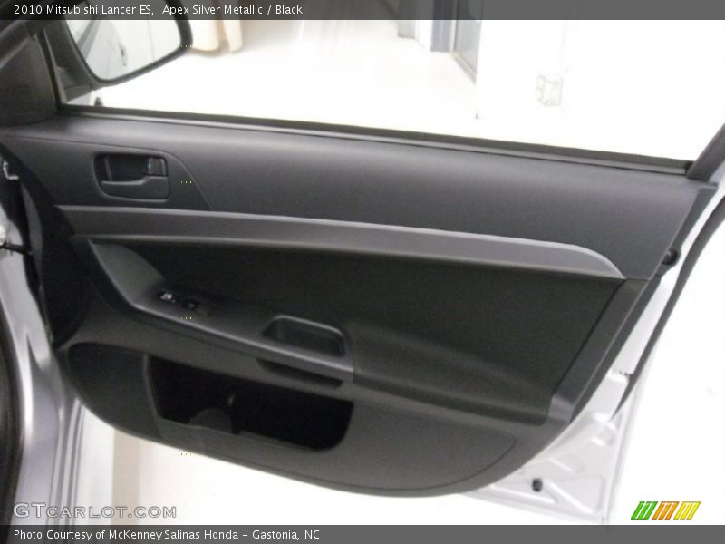 Apex Silver Metallic / Black 2010 Mitsubishi Lancer ES