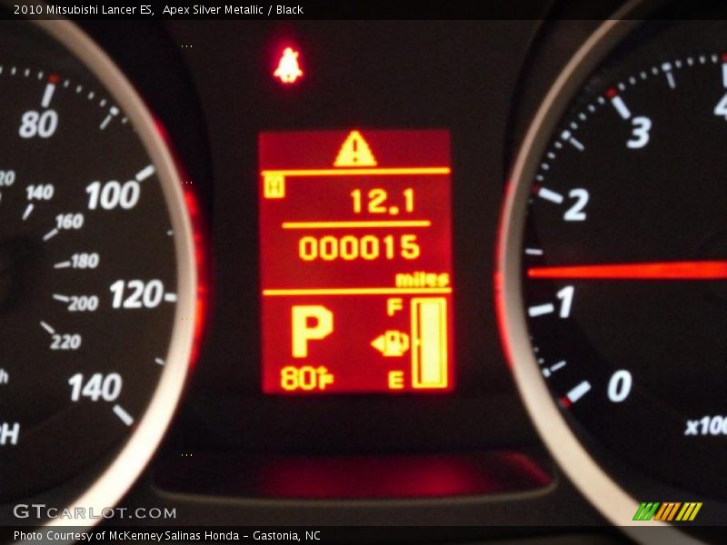 Apex Silver Metallic / Black 2010 Mitsubishi Lancer ES