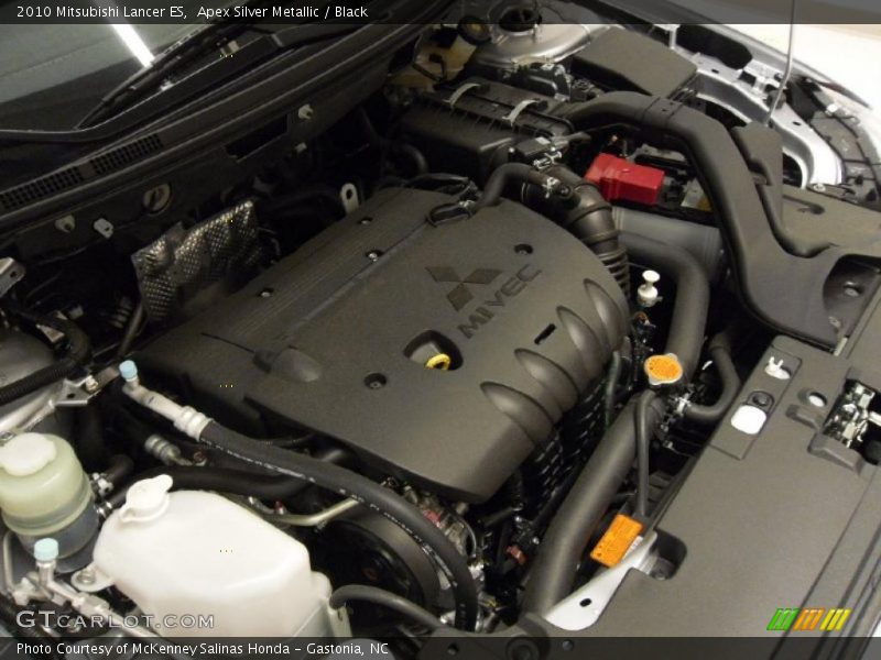 Apex Silver Metallic / Black 2010 Mitsubishi Lancer ES