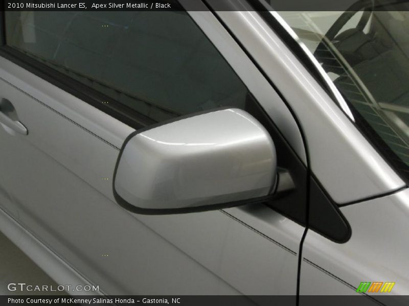 Apex Silver Metallic / Black 2010 Mitsubishi Lancer ES