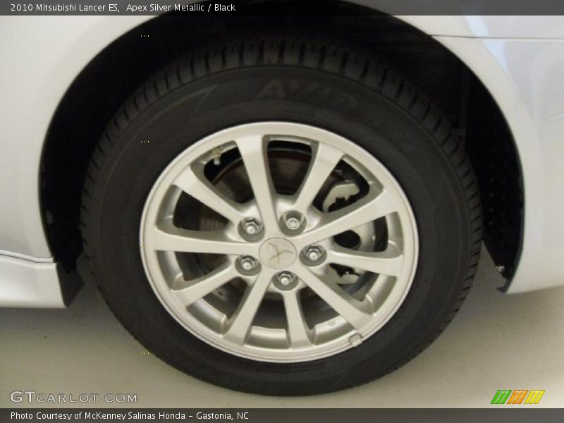 Apex Silver Metallic / Black 2010 Mitsubishi Lancer ES