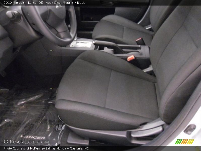 Apex Silver Metallic / Black 2010 Mitsubishi Lancer DE