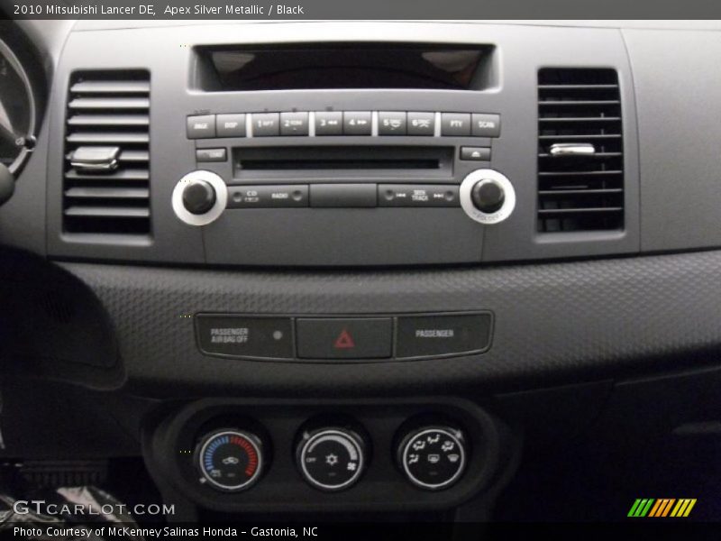 Apex Silver Metallic / Black 2010 Mitsubishi Lancer DE