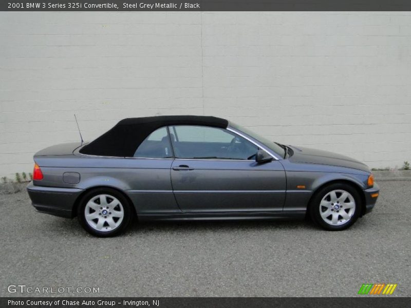 Steel Grey Metallic / Black 2001 BMW 3 Series 325i Convertible