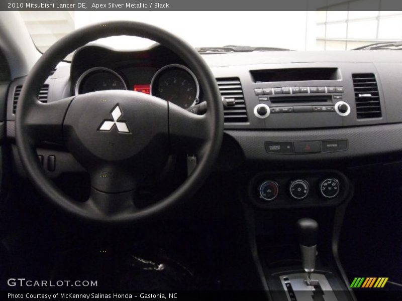 Apex Silver Metallic / Black 2010 Mitsubishi Lancer DE