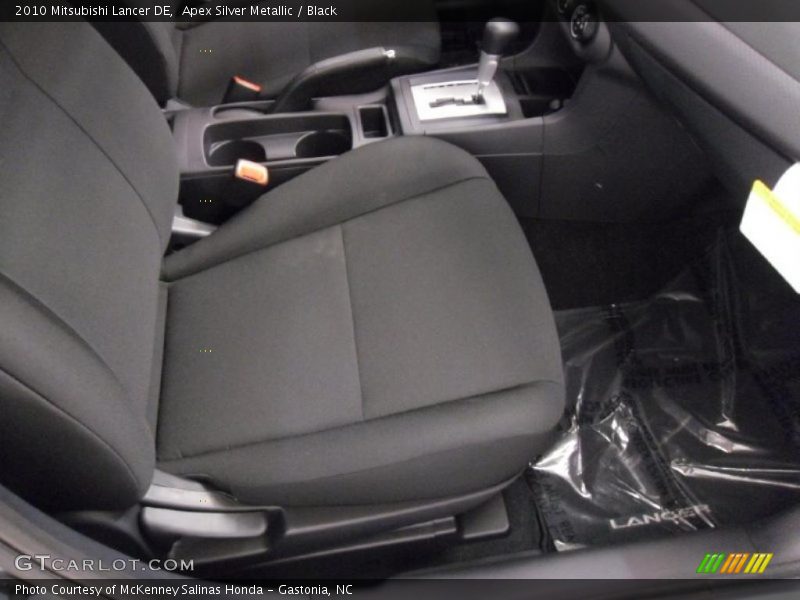 Apex Silver Metallic / Black 2010 Mitsubishi Lancer DE