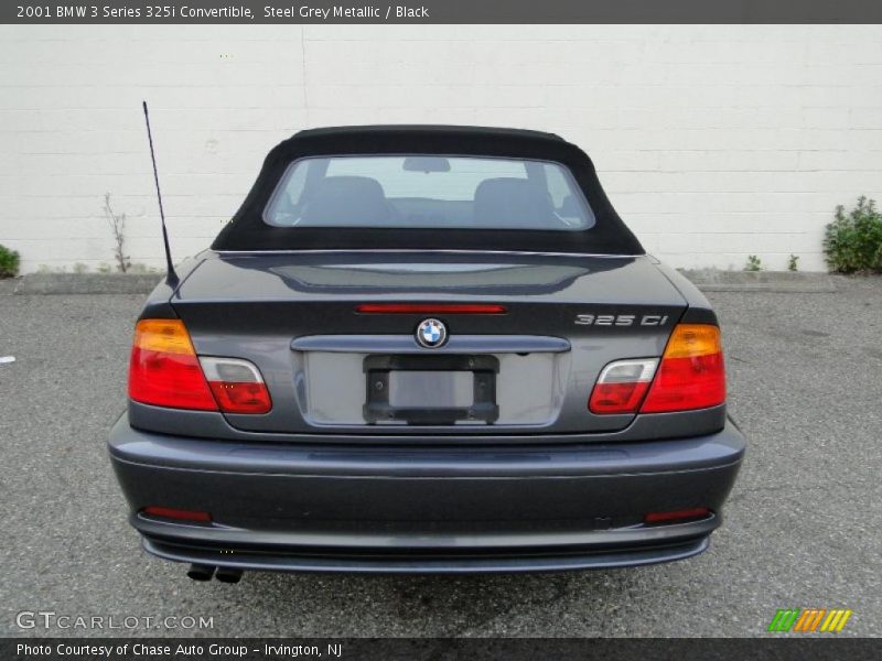 Steel Grey Metallic / Black 2001 BMW 3 Series 325i Convertible