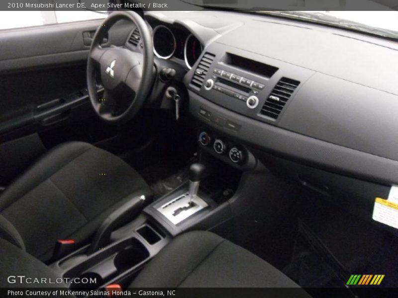 Apex Silver Metallic / Black 2010 Mitsubishi Lancer DE