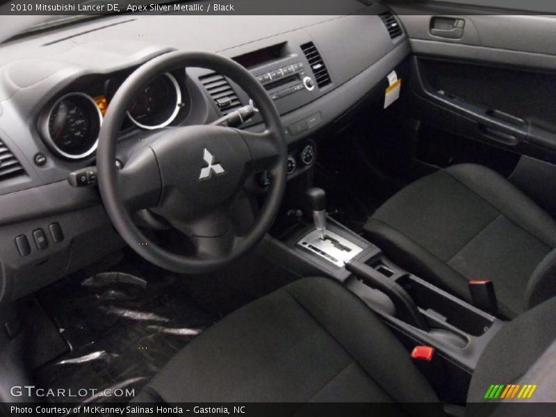 Apex Silver Metallic / Black 2010 Mitsubishi Lancer DE