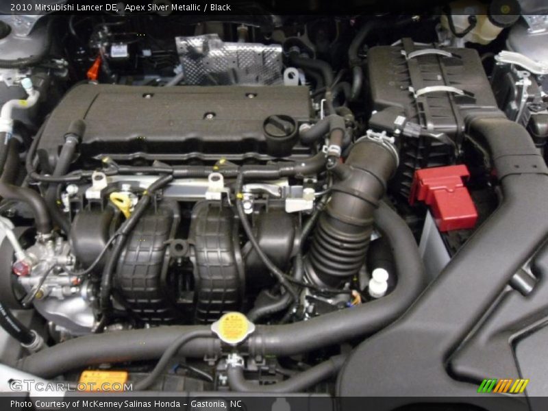Apex Silver Metallic / Black 2010 Mitsubishi Lancer DE