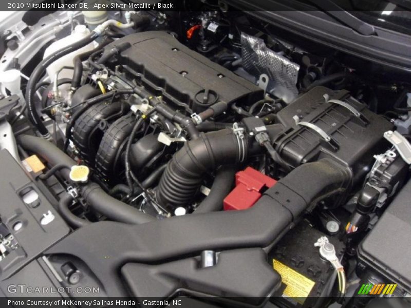 Apex Silver Metallic / Black 2010 Mitsubishi Lancer DE