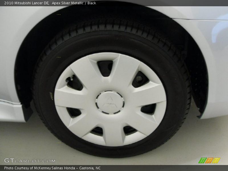 Apex Silver Metallic / Black 2010 Mitsubishi Lancer DE