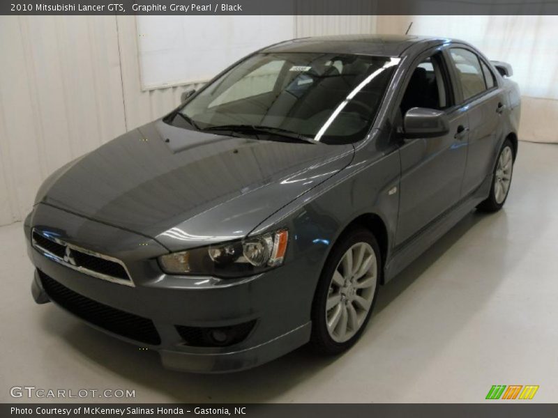 Graphite Gray Pearl / Black 2010 Mitsubishi Lancer GTS