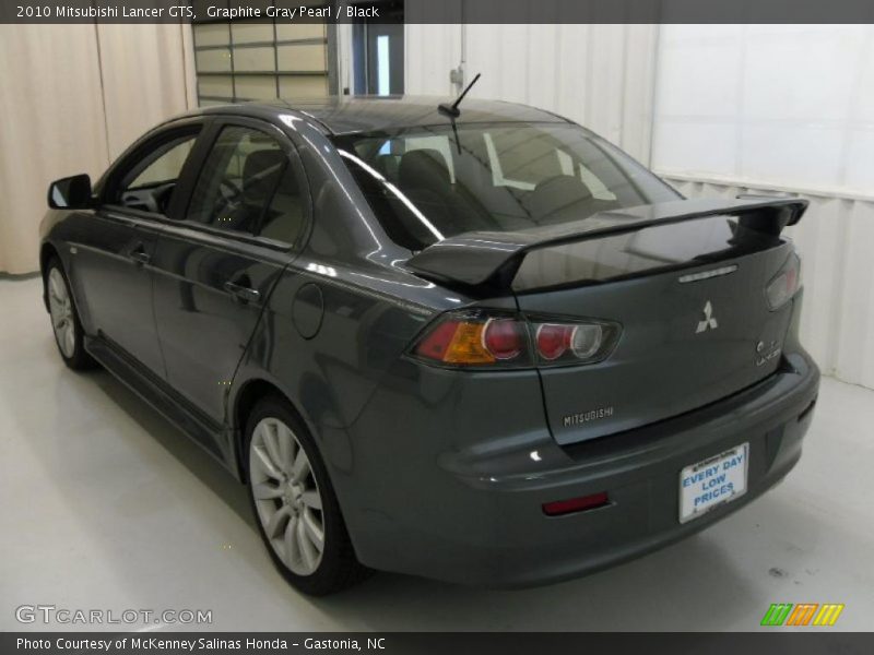 Graphite Gray Pearl / Black 2010 Mitsubishi Lancer GTS