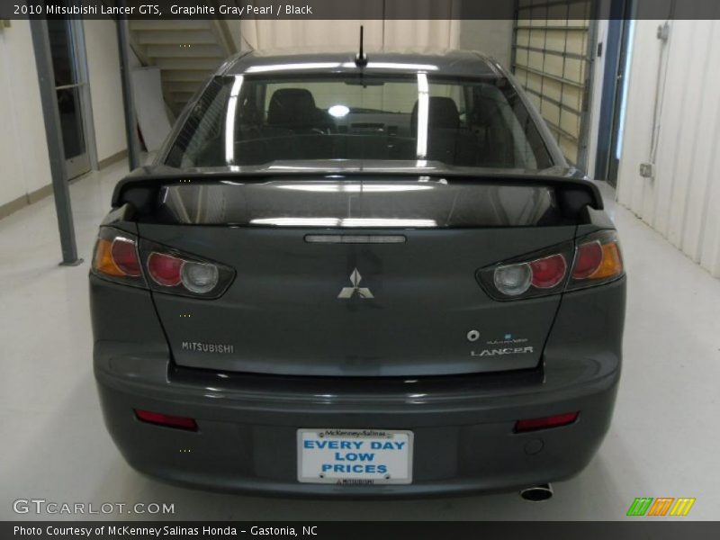 Graphite Gray Pearl / Black 2010 Mitsubishi Lancer GTS