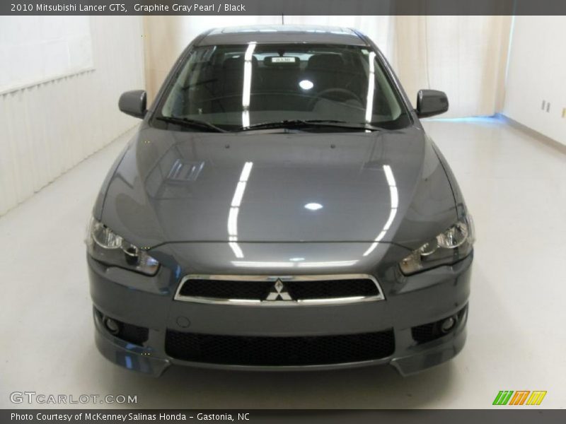 Graphite Gray Pearl / Black 2010 Mitsubishi Lancer GTS