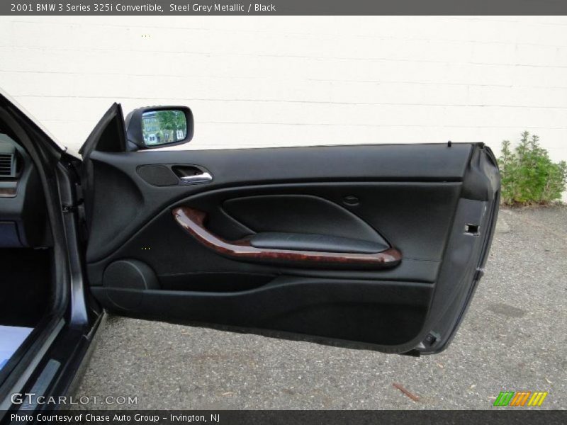 Steel Grey Metallic / Black 2001 BMW 3 Series 325i Convertible