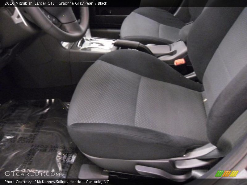 Graphite Gray Pearl / Black 2010 Mitsubishi Lancer GTS