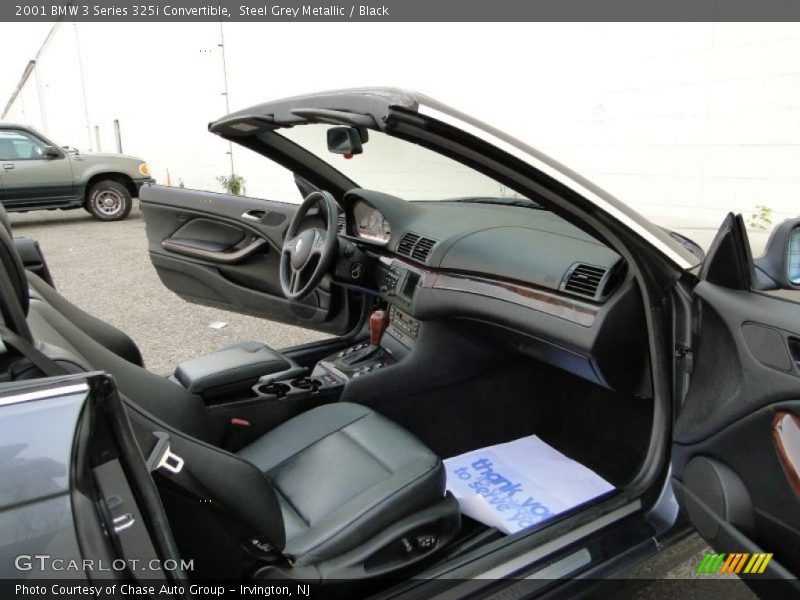 Steel Grey Metallic / Black 2001 BMW 3 Series 325i Convertible