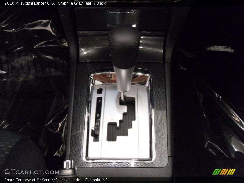 Graphite Gray Pearl / Black 2010 Mitsubishi Lancer GTS
