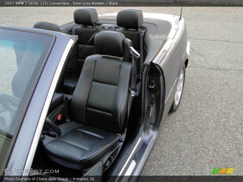 Steel Grey Metallic / Black 2001 BMW 3 Series 325i Convertible