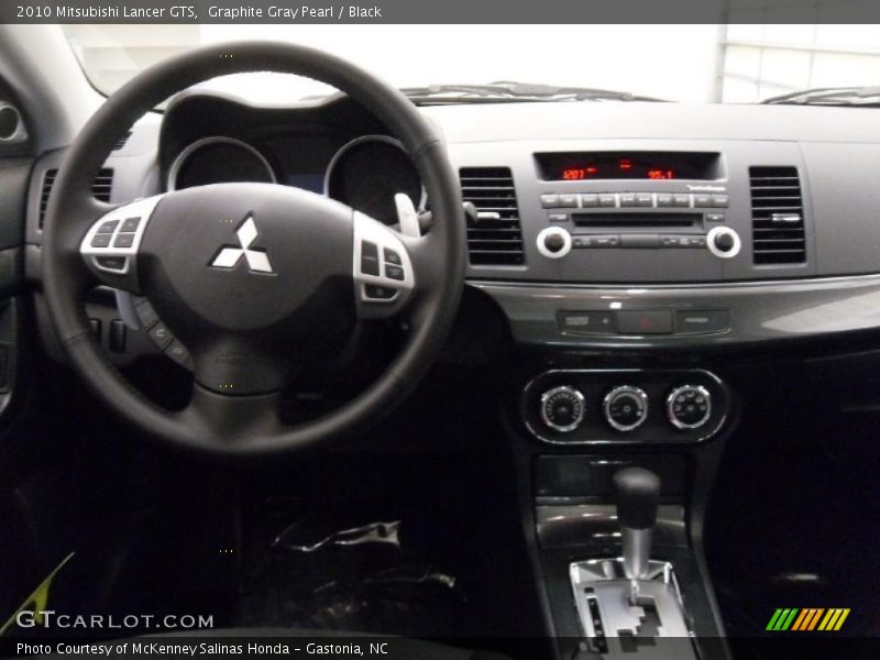 Graphite Gray Pearl / Black 2010 Mitsubishi Lancer GTS