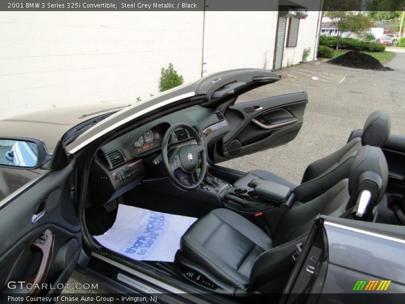 Steel Grey Metallic / Black 2001 BMW 3 Series 325i Convertible