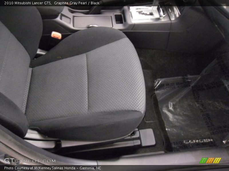 Graphite Gray Pearl / Black 2010 Mitsubishi Lancer GTS