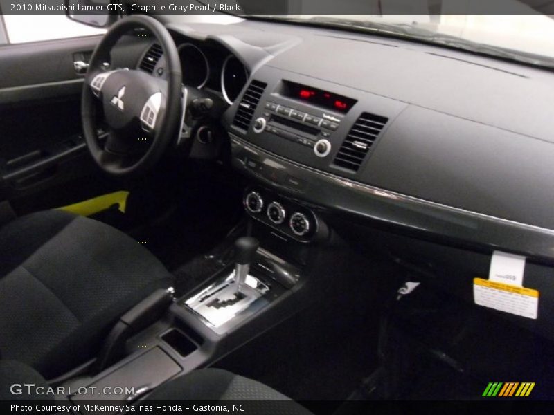 Graphite Gray Pearl / Black 2010 Mitsubishi Lancer GTS