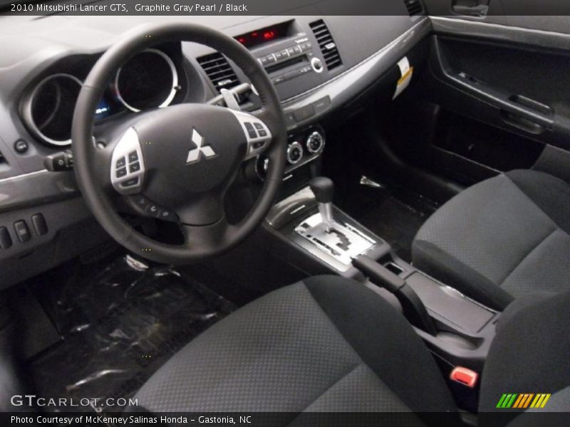 Graphite Gray Pearl / Black 2010 Mitsubishi Lancer GTS