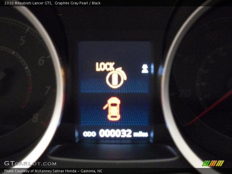 Graphite Gray Pearl / Black 2010 Mitsubishi Lancer GTS