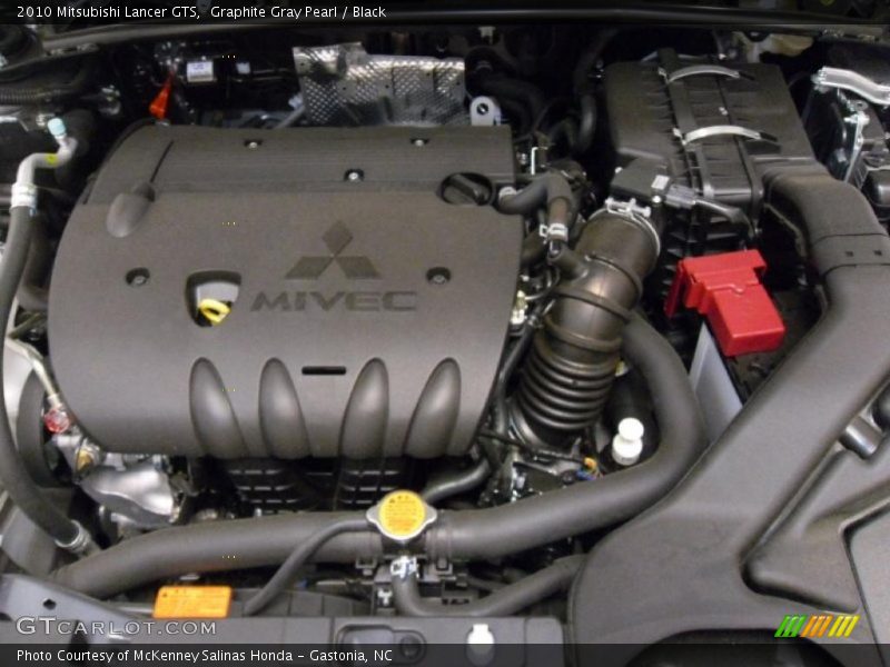 Graphite Gray Pearl / Black 2010 Mitsubishi Lancer GTS