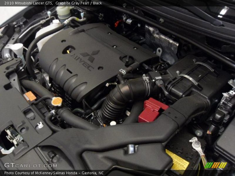 Graphite Gray Pearl / Black 2010 Mitsubishi Lancer GTS