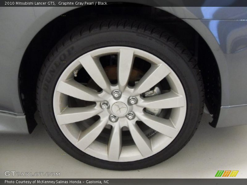 Graphite Gray Pearl / Black 2010 Mitsubishi Lancer GTS