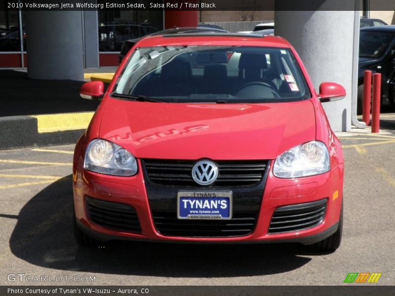 Salsa Red / Titan Black 2010 Volkswagen Jetta Wolfsburg Edition Sedan