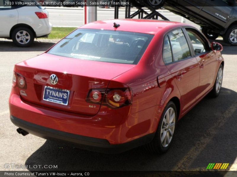 Salsa Red / Titan Black 2010 Volkswagen Jetta Wolfsburg Edition Sedan