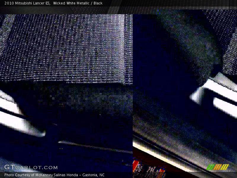Wicked White Metallic / Black 2010 Mitsubishi Lancer ES