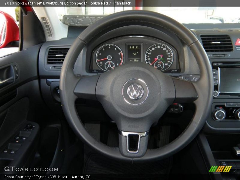 Salsa Red / Titan Black 2010 Volkswagen Jetta Wolfsburg Edition Sedan