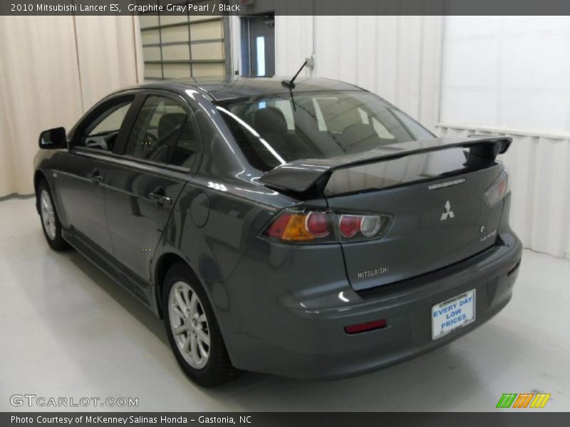 Graphite Gray Pearl / Black 2010 Mitsubishi Lancer ES