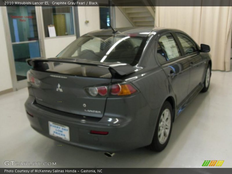 Graphite Gray Pearl / Black 2010 Mitsubishi Lancer ES