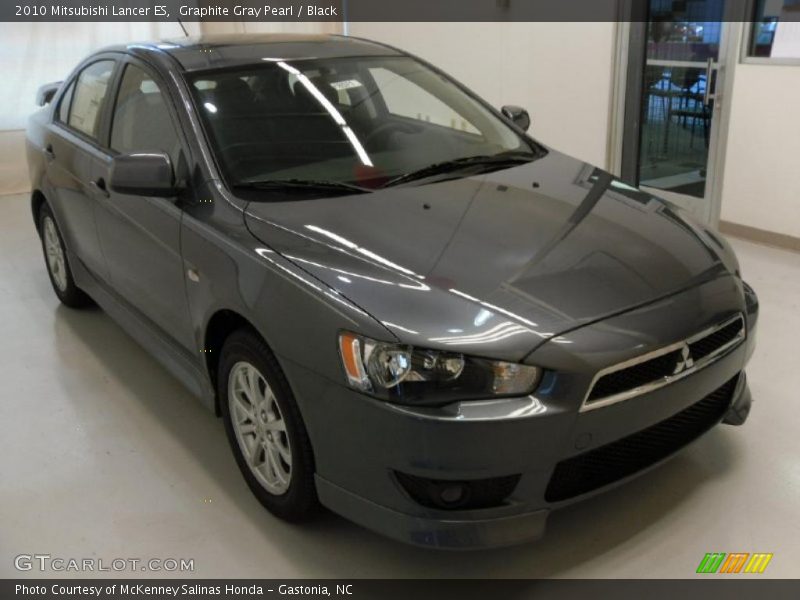 Graphite Gray Pearl / Black 2010 Mitsubishi Lancer ES