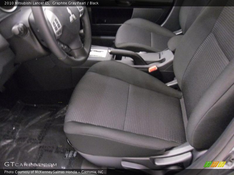 Graphite Gray Pearl / Black 2010 Mitsubishi Lancer ES